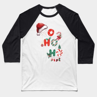 Ho Ho Ho Merry Christmas Baseball T-Shirt